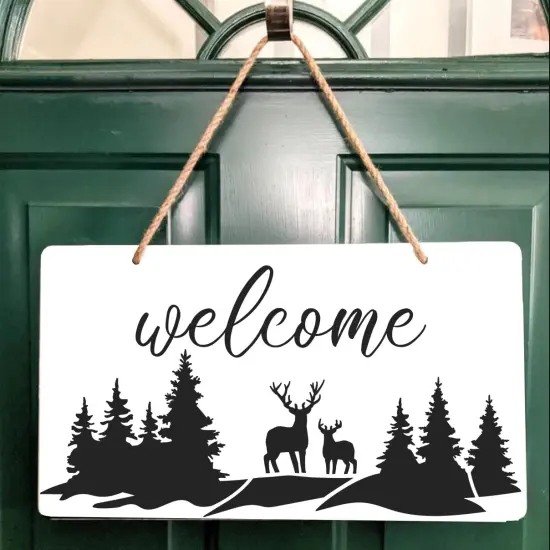 Mountain Stencils for Painting Forest Tree Stencil Animal Wood Burning Stencils and Patterns Reusable Drawing Templates for Fabric Furniture Wall DIY Crafts {6}