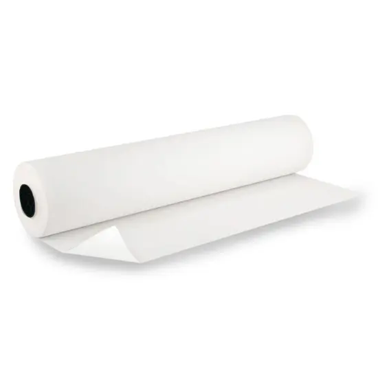 School Smart Butcher Kraft Paper Roll, Uncoated, 40 lbs, 18 Inches x 1000 Feet, White {5}