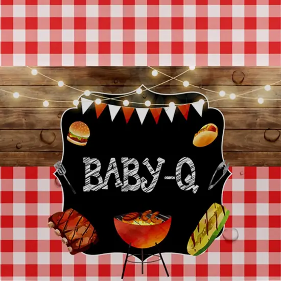 Baby Q Baby Shower Tablecloth Decoration {2}