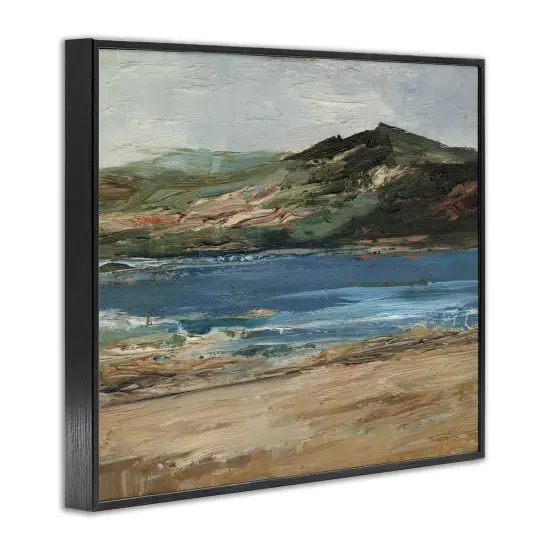 Stupell Industries Abstract Mountain Riverbank Framed Giclee By Ethan Harper {9}
