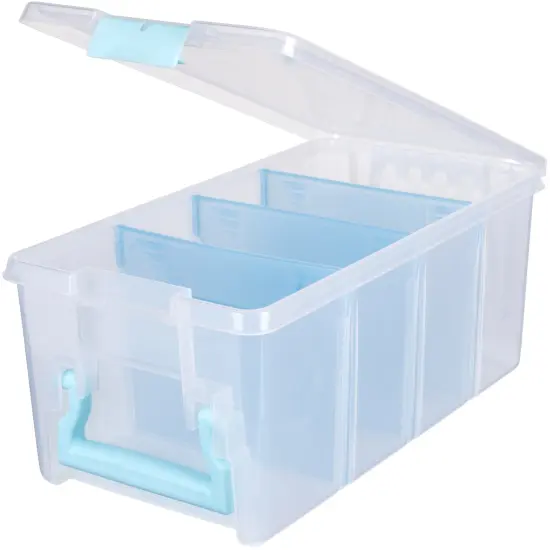 ArtBin Super Semi Satchel-Aqua Handle, Latch & Dividers {4}