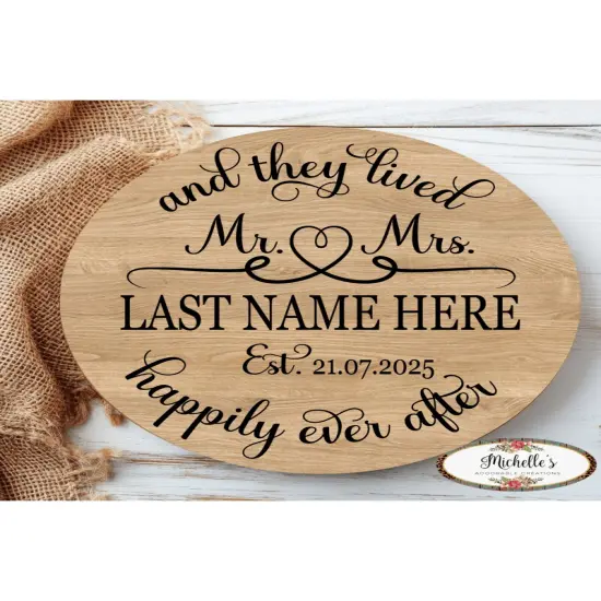 The Lived Happily Ever After Wedding Sign Black {5}