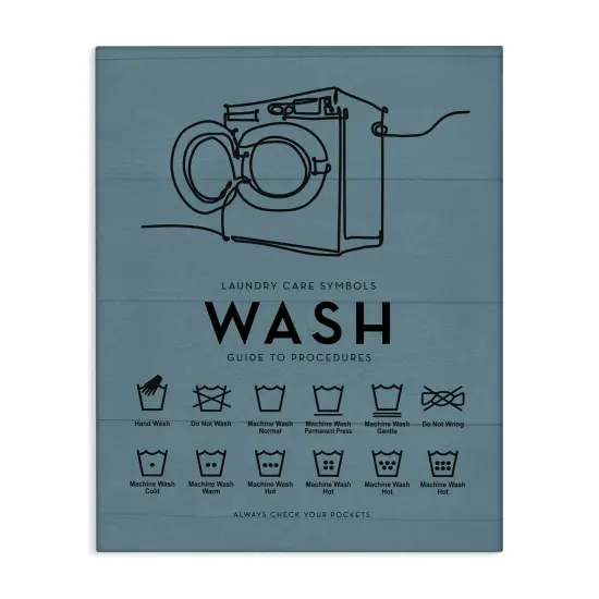 Stupell Industries Laundry Wash Reminders Canvas By Lettered and Lined {1}