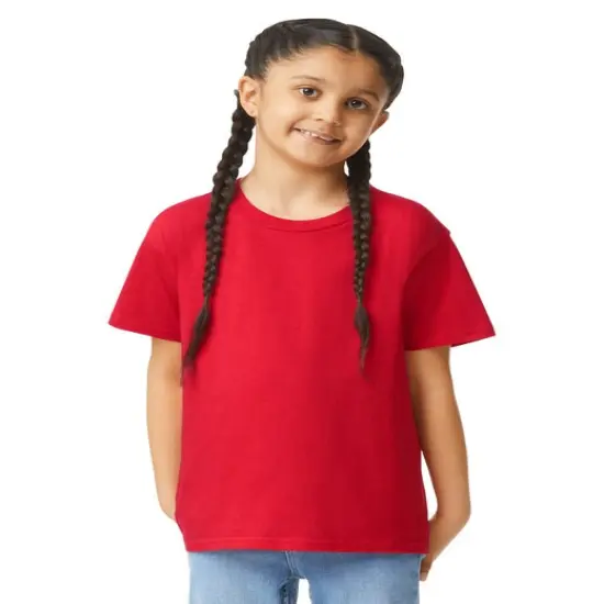Gildan® Youth Softstyle Short Sleeve Crew Neck T-Shirt RED {1}