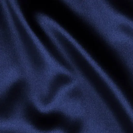 10 Yard Shiny Navy Blue Satin Fabric For Wedding Dresses Blouses Decor Crafting Projects 60 Inch Wide {1}