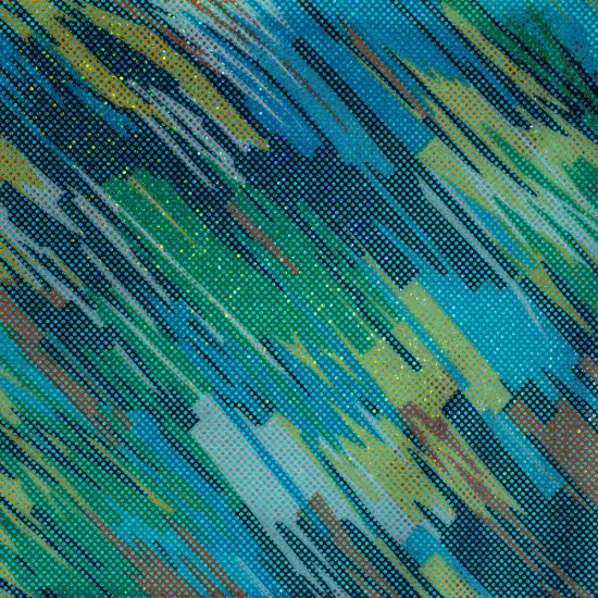 1 Yard Swing Swing Hologram Nylon Spandex Fabric 36/60 Inch Width Yellow Purple Black {3}