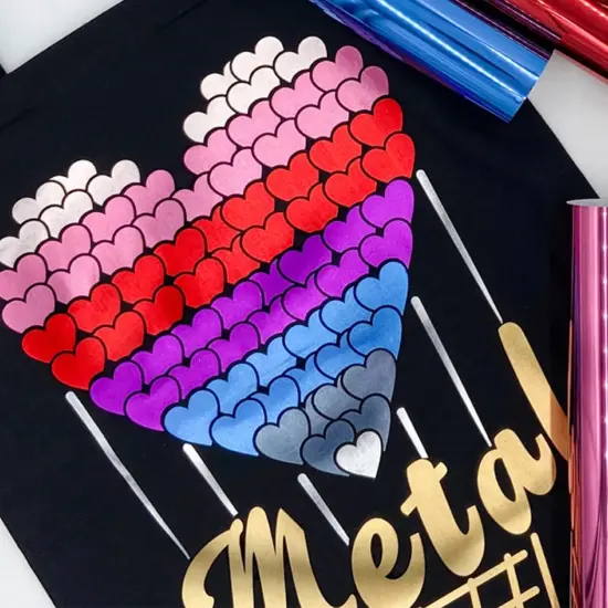 Siser&reg; Metal Heat Transfer Vinyl, 11.8" x 24" Golden Rose {2}