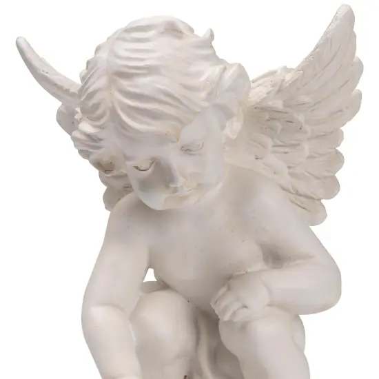 Northlight Reaching Cherub Angel Outdoor Garden Statue - 12" Ivory {6}