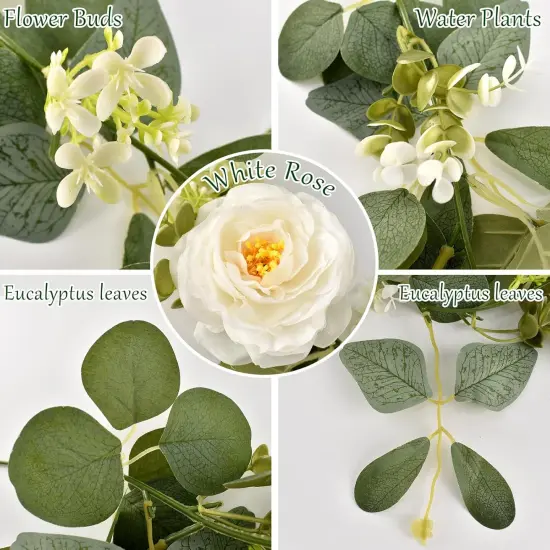 Artificial Eucalyptus Flower Garland {3}