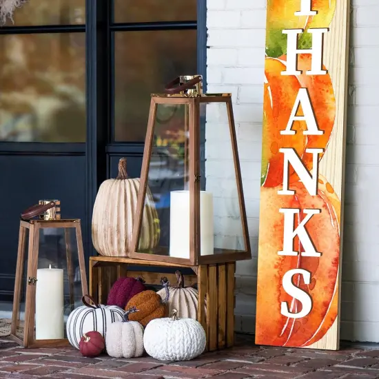 Fall Thanksgiving Porch Sign {4}