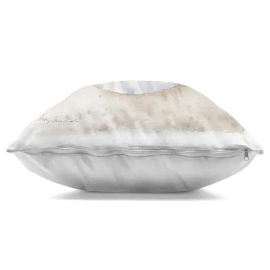 Stupell Industries Spiral Nautilus on Shore Indoor Pillow, 18 x 7 x 18 {3}
