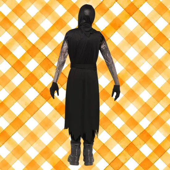 Child Scorched Ghost Face Costume Molten Horror Style {4}