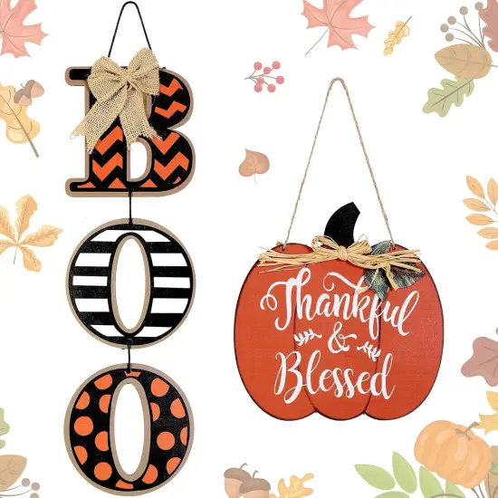 autumn Decoration Boo Sign {1}