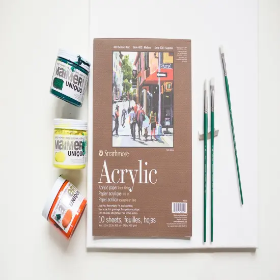 Princeton Series 6100 Summit White Synthetic Brush-Long Handle Round Size 6 {3}