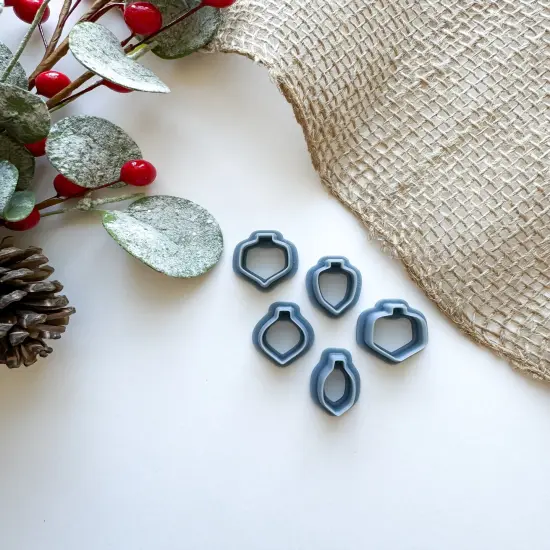 ORNAMENT STUD SET | CHRISTMAS 2024 | CLAY CUTTER {1}