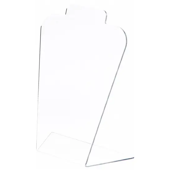 Plymor Clear Acrylic Basic Tall Necklace Display Stand, 8.5" W x 4" D x 11.5" H {2}