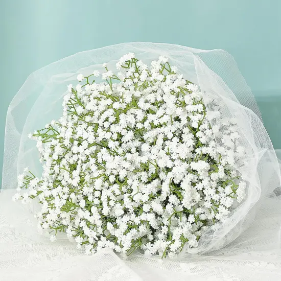 Artificial Flowers, 30 PCS White Baby's Breath, Faux Gypsophila for Wedding & Home Decor {1}
