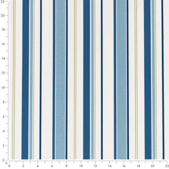 Blueberry - Blue Stripe Upholstery Fabric 54 Inches" {4}