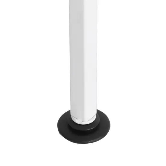 Seville Classics 3-Tier HOME Resin Slatted Shoe Rack White {6}