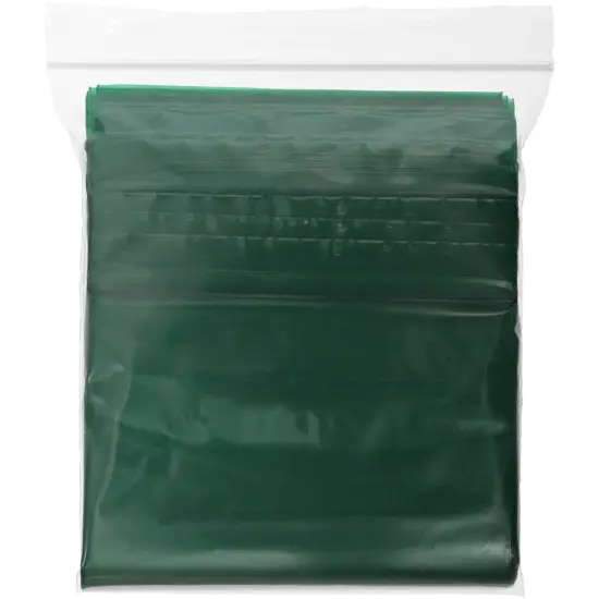 Plymor 5" x 8", Green 2 Mil Zipper Reclosable Plastic Bags {5}