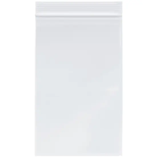 Plymor 5" x 8", 4 Mil Heavy Duty Zipper Reclosable Plastic Bags {1}