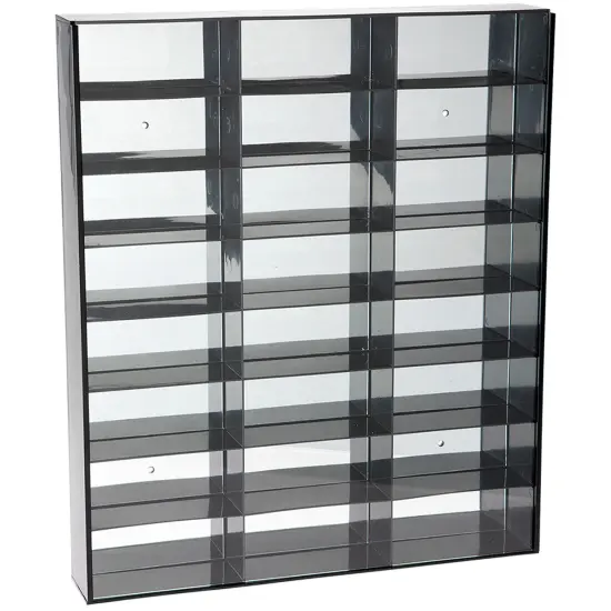 Protech AFSBM 24 Slot Acrylic Display Case for 3" - 4" Action Figures (Wall-Mount), 18" W x 15.25" H x 2.5" D {3}