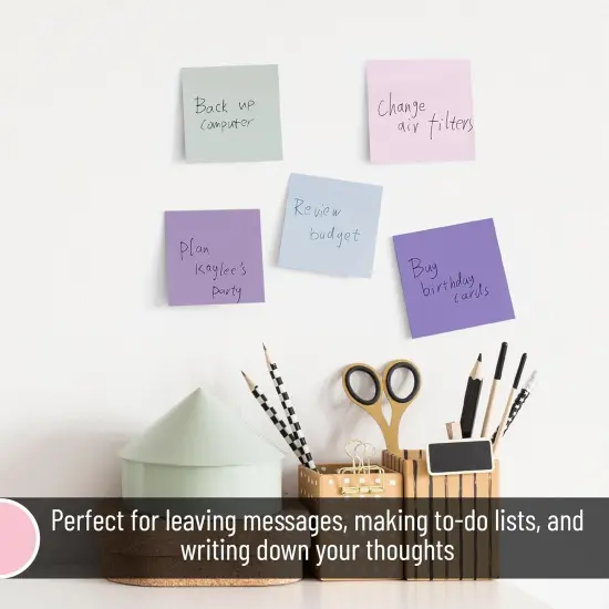 Colorful Sticky Notes, 12 Pads, Mute Colors Sticky Notes Bulk, Sticky Note, Self-Stick Note Pads {3}