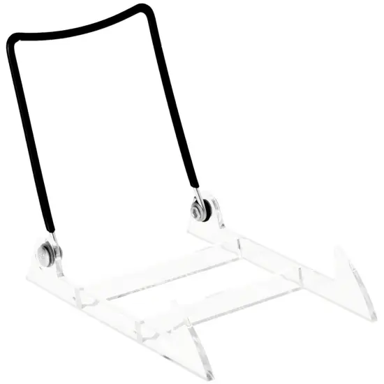 Gibson Holders 2PL Adjustable Black Wire and Clear Acrylic Display Easel, 3.875" W x 5.375" D x 4.75" H {2}