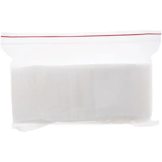 Plymor 3" x 5" (Pack of 100), 6 Mil Industrial Duty White-Block Zipper Reclosable Plastic Bags {4}