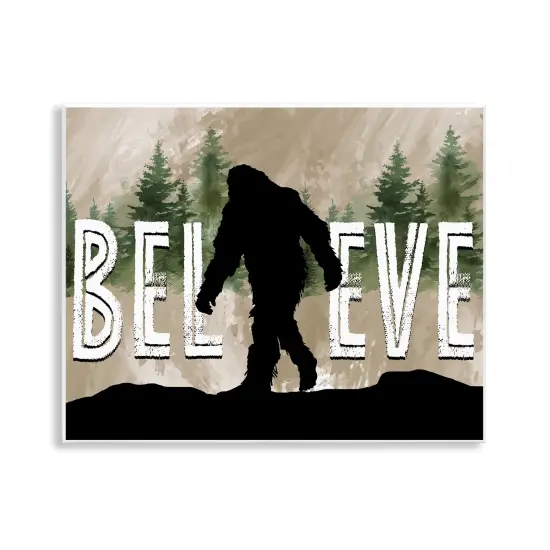 Stupell Industries Believe Rustic Mythical Creature Wall Plaque Design by Nicole DeCamp {1}