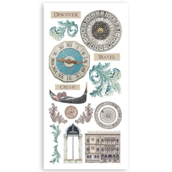 Stamperia Double-Sided Paper Cut-Outs 4/Pkg-Venice City of Art {5}