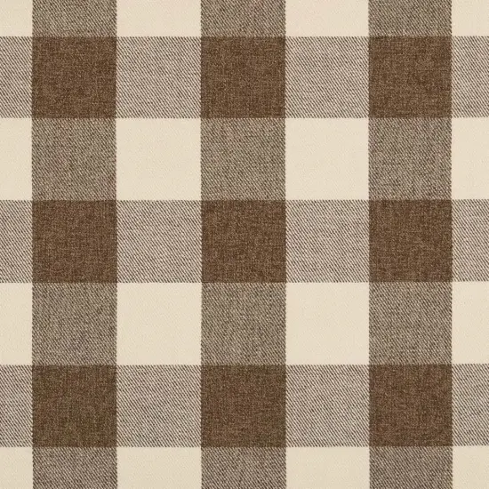 Buffalo Cafe - Brown Check & Houndstooth,Plaid Upholstery Fabric 54 Inches" {1}