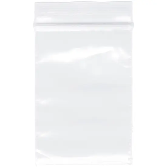Plymor 1.5" x 2", 2 Mil Zipper Reclosable Plastic Bags {1}