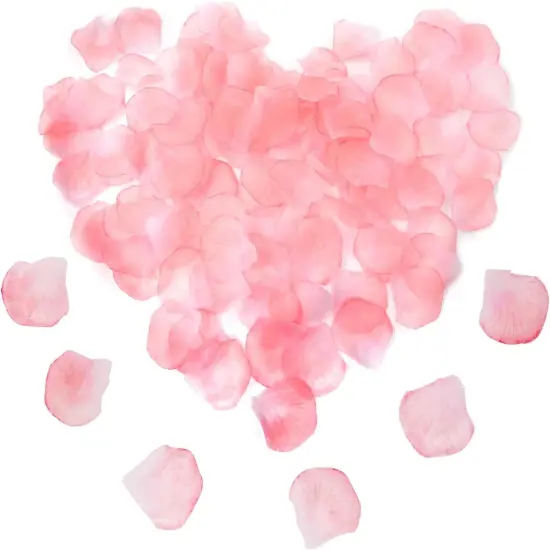 1000PCS Artificial Rose Petals Fake Silk Flower Petals Romantic Decorations Table Walkway Bed Arrangement for Wedding {1}