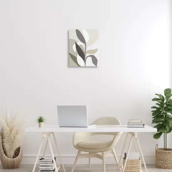 Stupell Industries Soft Modern Organic Leaves Canvas Design by June Erica Vess {2}