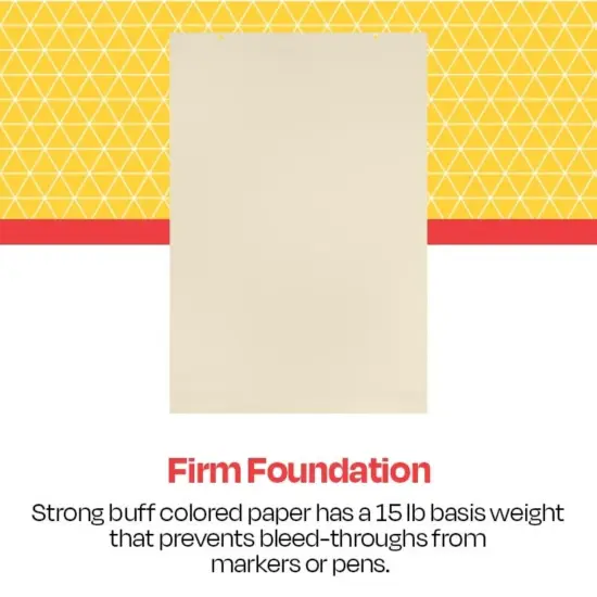 School Smart Jumbo Manila Tag Unruled Chart Paper, 36 x 24 Inches, 100 Sheets {2}