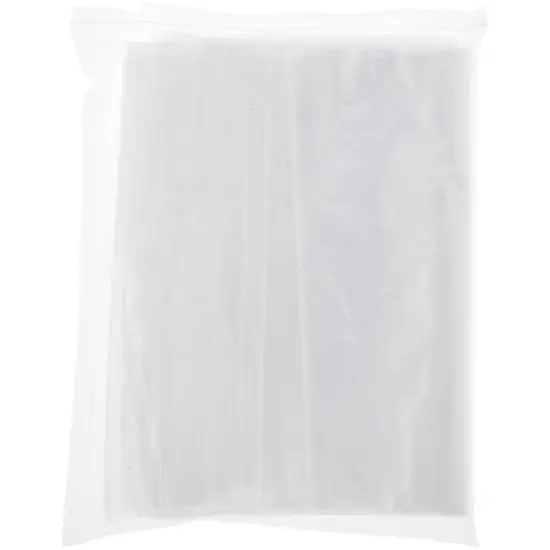 Plymor 13" x 16" (Pack of 100), 2 Mil Zipper Reclosable Plastic Bags {4}