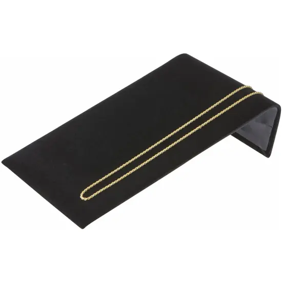 Plymor Black Velvet Bracelet Ramp Display Stand, 4.75" W x 8" D x 2" H {3}