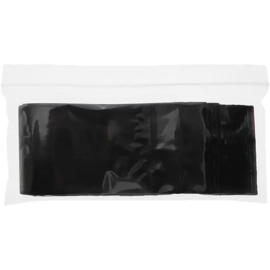 Plymor 2.5" x 9", 3 Mil Amber UV Zipper Reclosable Plastic Bags {4}