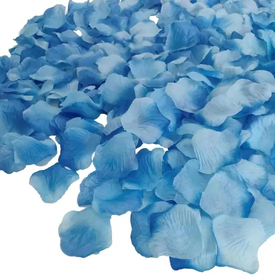 Gradient Blue Silk Rose Petals,5000 Pcs Blue Flower Petals for Romantic Night for Him,Fake Flower Petals for Wedding {1}
