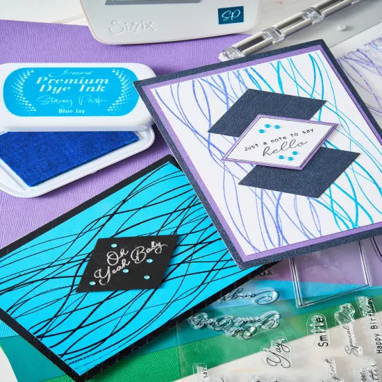 Sizzix A5 Clear Stamps W/Framelits Dies By Stacey Park 14/Pk-Creative Coordinations, Live Wire {5}