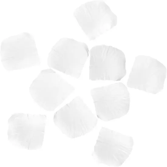 500 Pcs Exquisite White Rose Petals, Emulation Silk Rose Petals, Artificial Flower Petal {3}