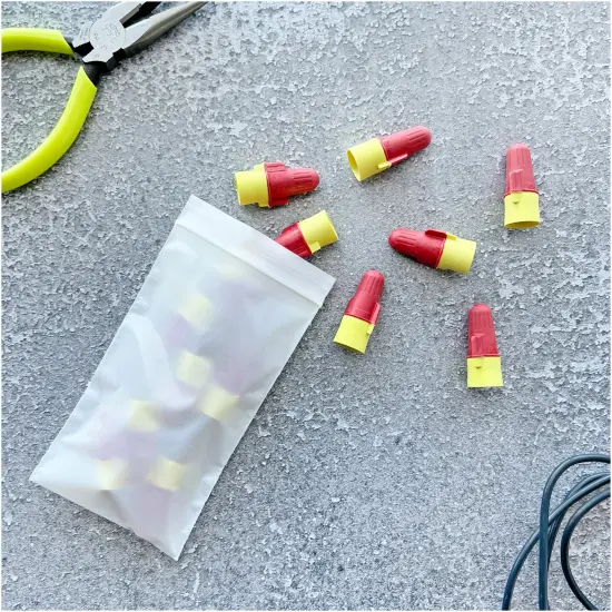 Plymor 3" x 5", White 2 Mil Zipper Reclosable Plastic Bags {4}