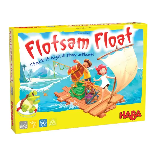 HABA Flotsam Float - Island Hopping, Wreckage Piling Stacking and Balancing Game for Ages 6+ (Made in Germany) Multicolor {1}