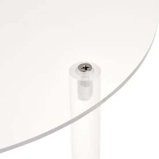 4 Piece Round Acrylic Cake Stand for Dessert Table, Clear Risers for Weddings, Birthday Parties, and Candy Bar (4 Sizes) {6}