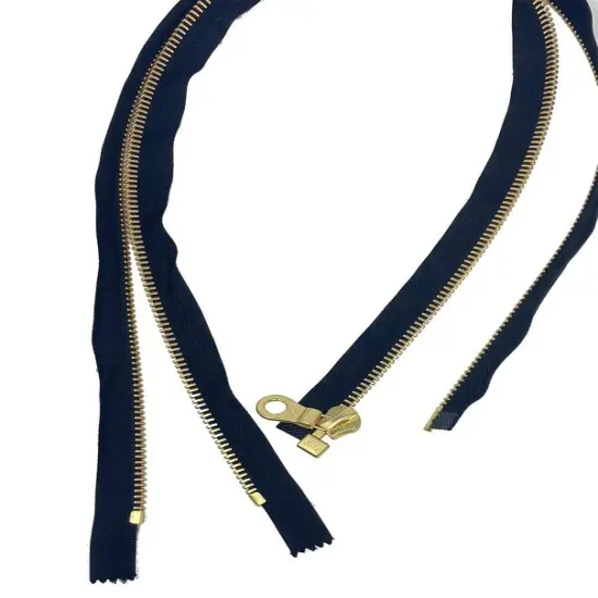 6MM Closed Bottom Zipper with KTA Pull Black Tape, Nickel Teeth {6}