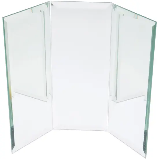 Plymor 10" Rectangular Backdrop, 5mm Thick Beveled Glass Mirror {1}