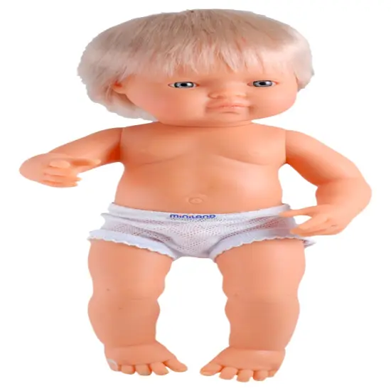Miniland Multicultural Doll, Caucasian Boy, 15 Inches {1}