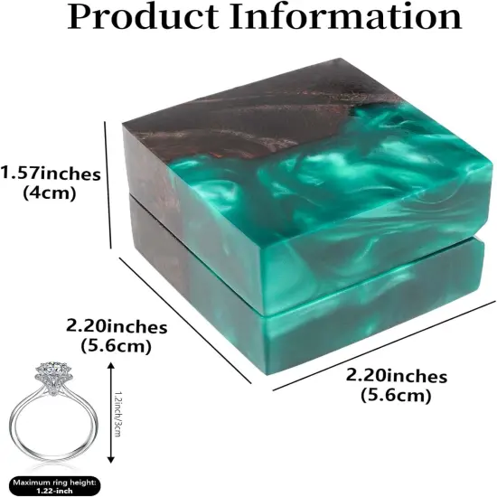 Engagement Ring Box with Single Slot {2}