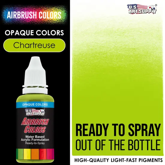 Chartruese, Opaque Acrylic Airbrush Paint, 1 oz. {2}
